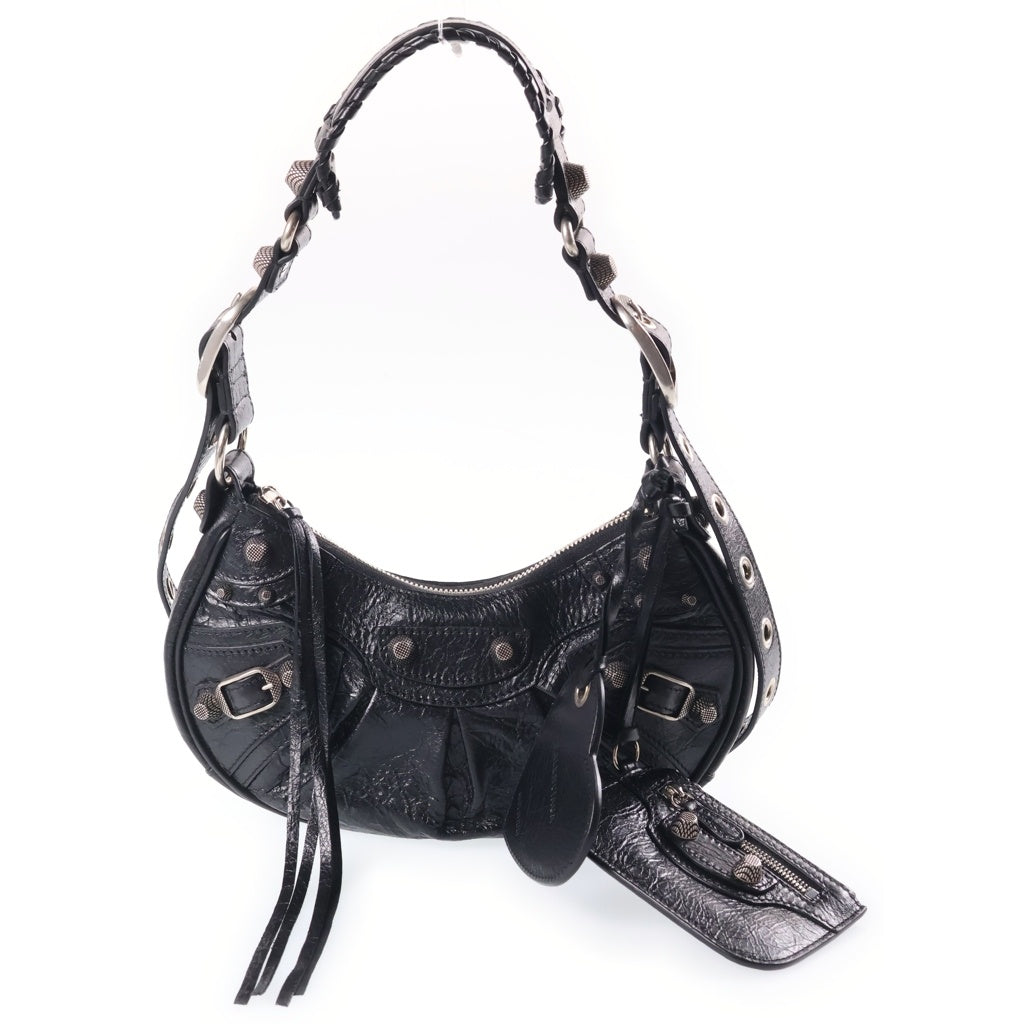 BALENCIAGA(バレンシアガ) Le Cagole XS ルカゴール ショルダーバッグ レザー ブラック 671309 レディース