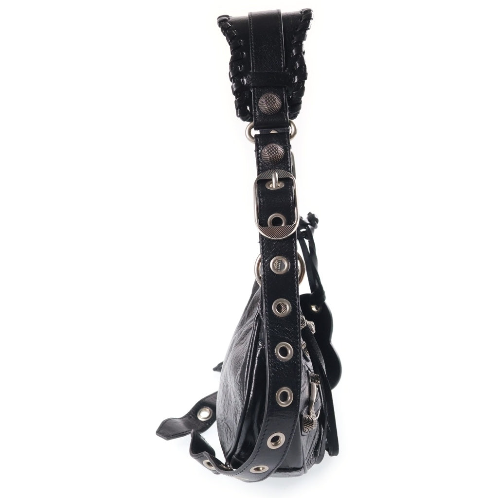 BALENCIAGA(バレンシアガ) Le Cagole XS ルカゴール ショルダーバッグ レザー ブラック 671309 レディース