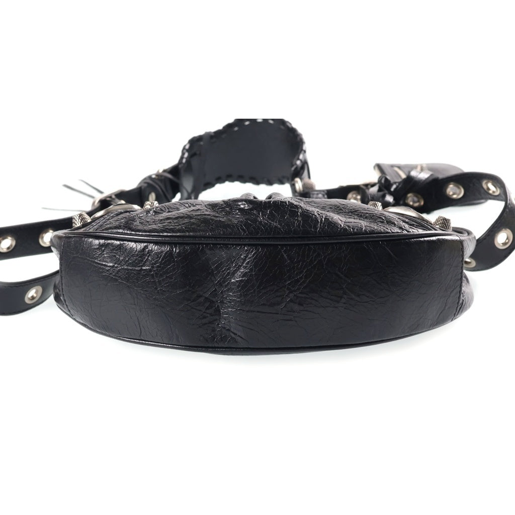 BALENCIAGA(バレンシアガ) Le Cagole XS ルカゴール ショルダーバッグ レザー ブラック 671309 レディース