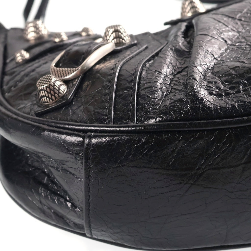 BALENCIAGA(バレンシアガ) Le Cagole XS ルカゴール ショルダーバッグ レザー ブラック 671309 レディース