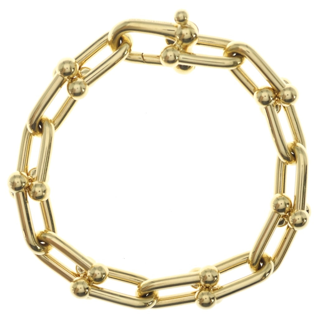 TIFFANY & Co.(ティファニー) ハードウェア ラージリンク ブレスレット K18イエローゴールド