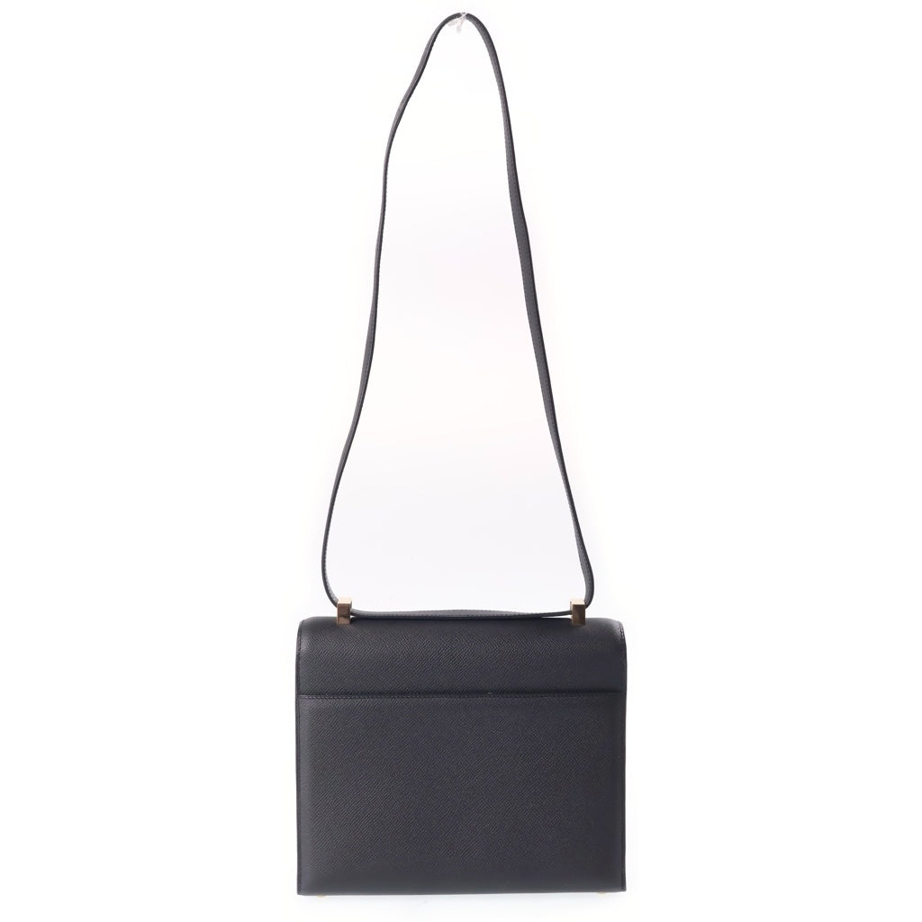 HERMES(エルメス) ヴェルー23 エプソン ゴールド金具 W刻印 ショルダーバッグ ブラック レディース