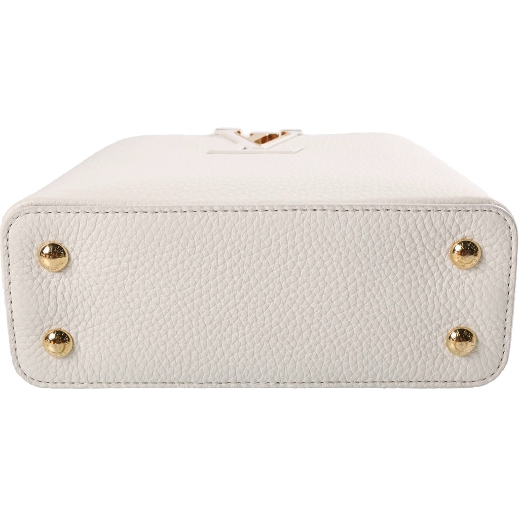 LOUIS VUITTON(ルイヴィトン) カプシーヌ ミニ ハンドバッグ ショルダーバッグ 2WAY ホワイト トリヨンレザー M2371 レディース