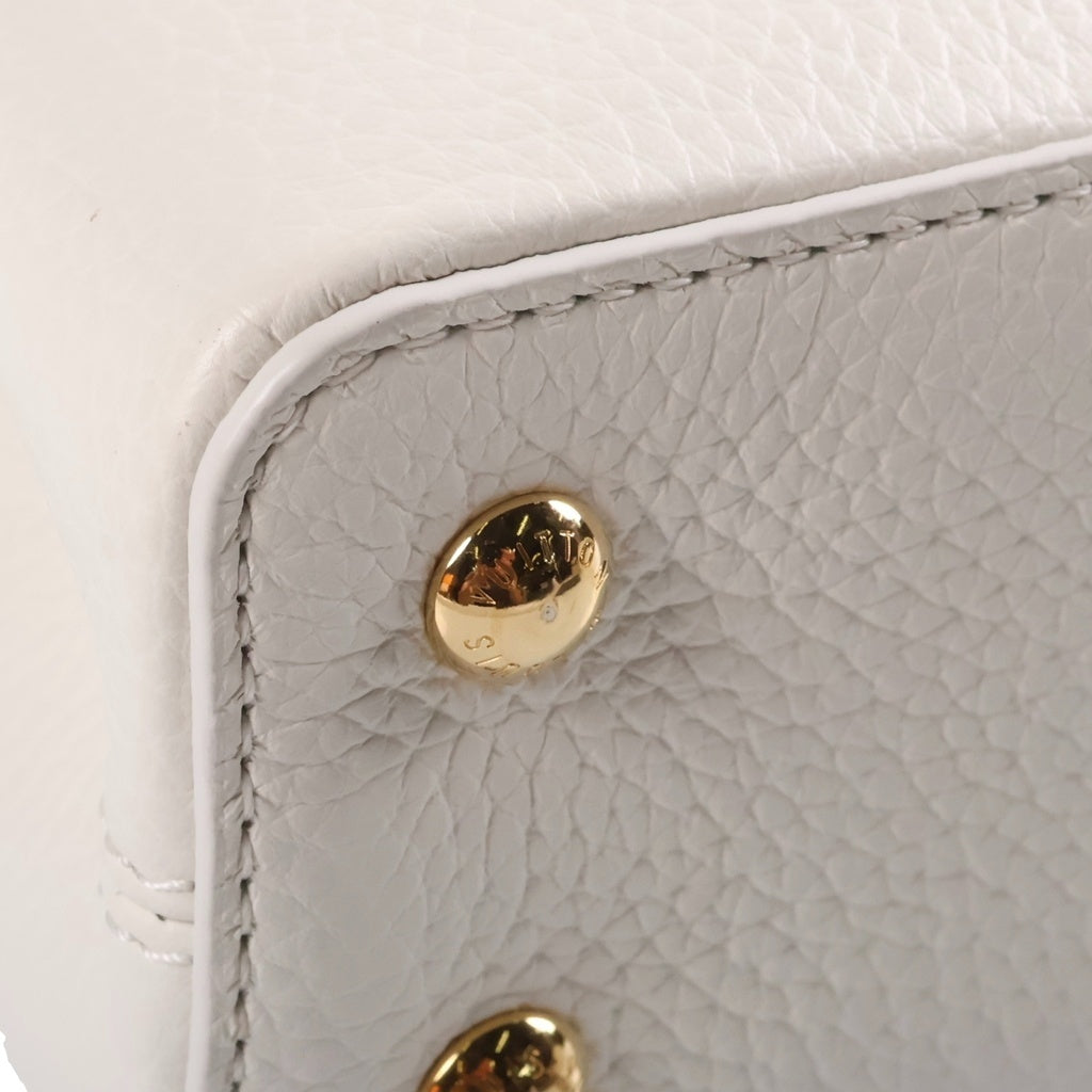 LOUIS VUITTON(ルイヴィトン) カプシーヌ ミニ ハンドバッグ ショルダーバッグ 2WAY ホワイト トリヨンレザー M2371 レディース