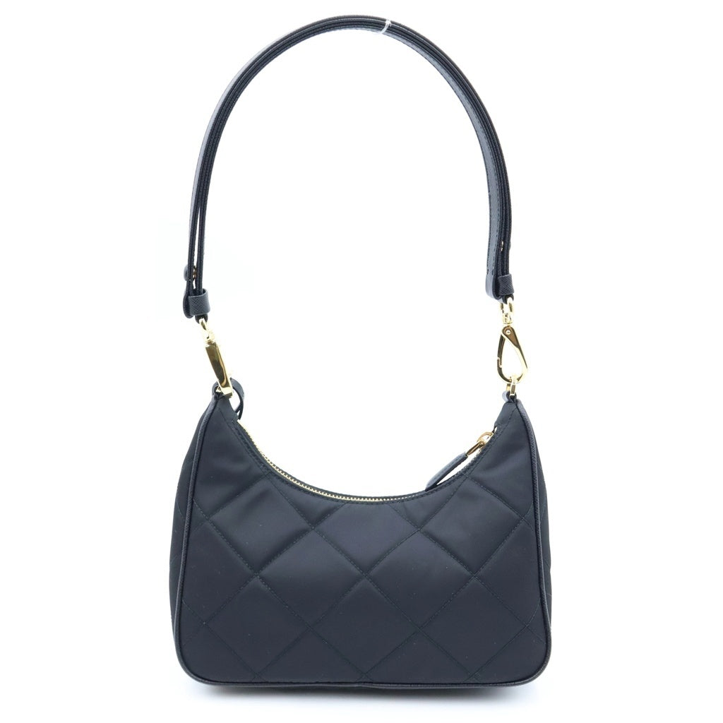 PRADA(プラダ) Re-Edition 1995 2WAYショルダーバッグ チェーンハンドバッグ ブラック ナイロン 1BC204 ゴールド金具 レディース