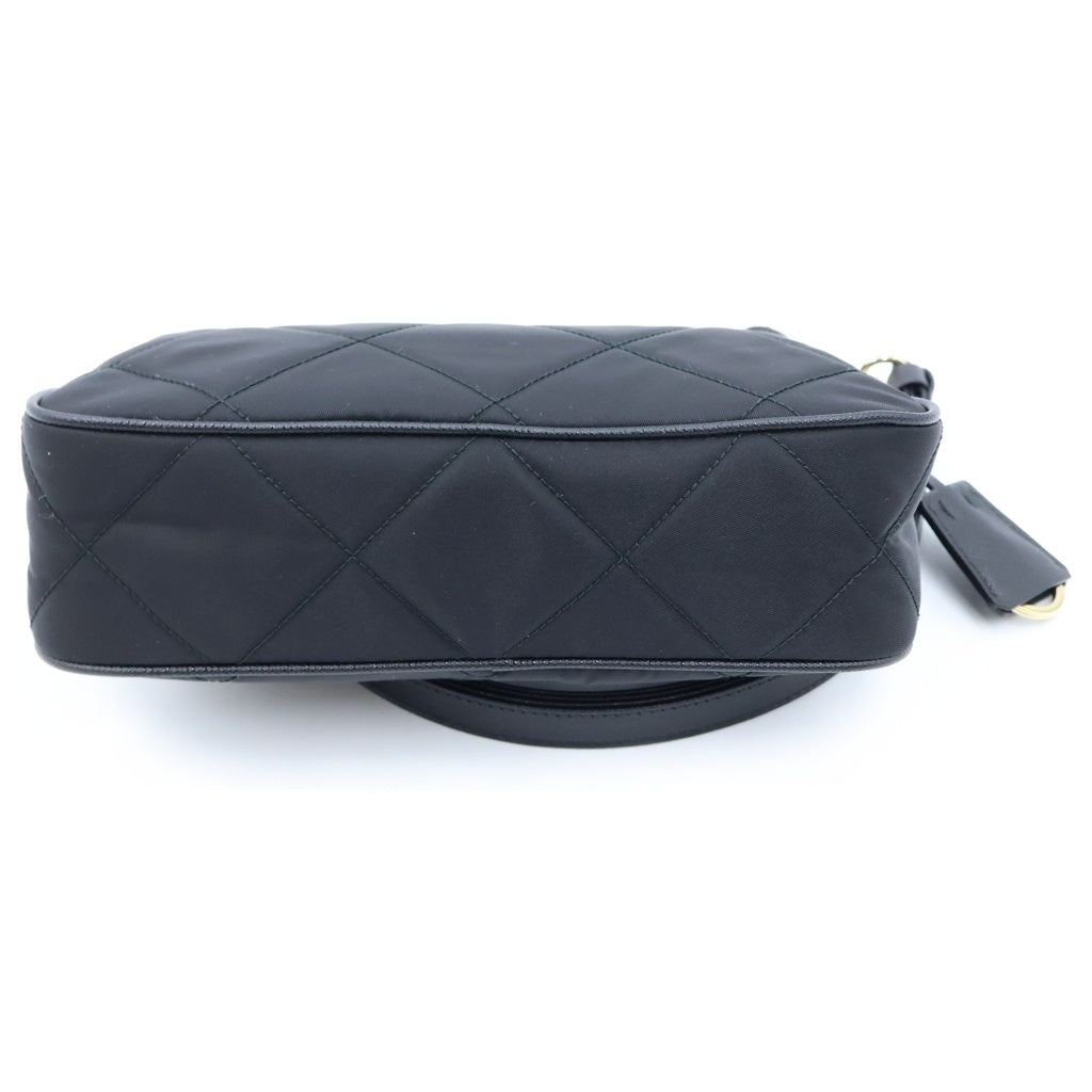 PRADA(プラダ) Re-Edition 1995 2WAYショルダーバッグ チェーンハンドバッグ ブラック ナイロン 1BC204 ゴールド金具 レディース