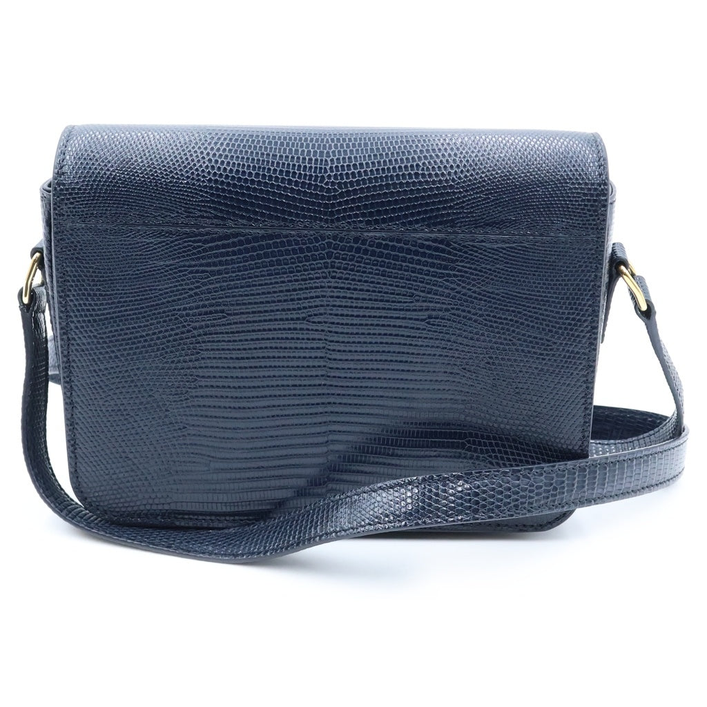 CELINE(セリーヌ) トリオンフ ティーン ショルダーバッグ ゴールド金具 ネイビー レディース
