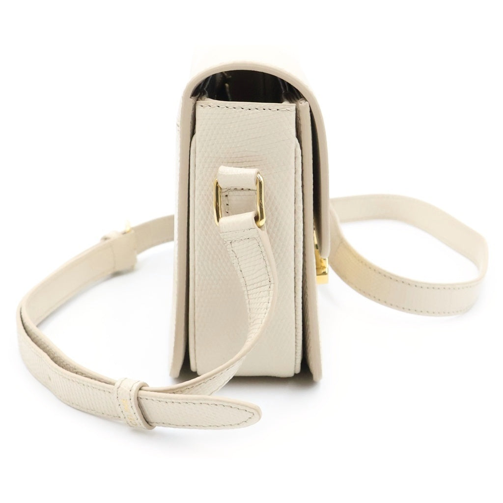 CELINE(セリーヌ) トリオンフ ティーン ショルダーバッグ ゴールド金具 ホワイト レディース