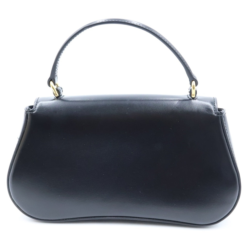 CELINE(セリーヌ) トリオンフ ティーン ローラ 2way ショルダーバッグ カーフスキン レザー ブラック レディース