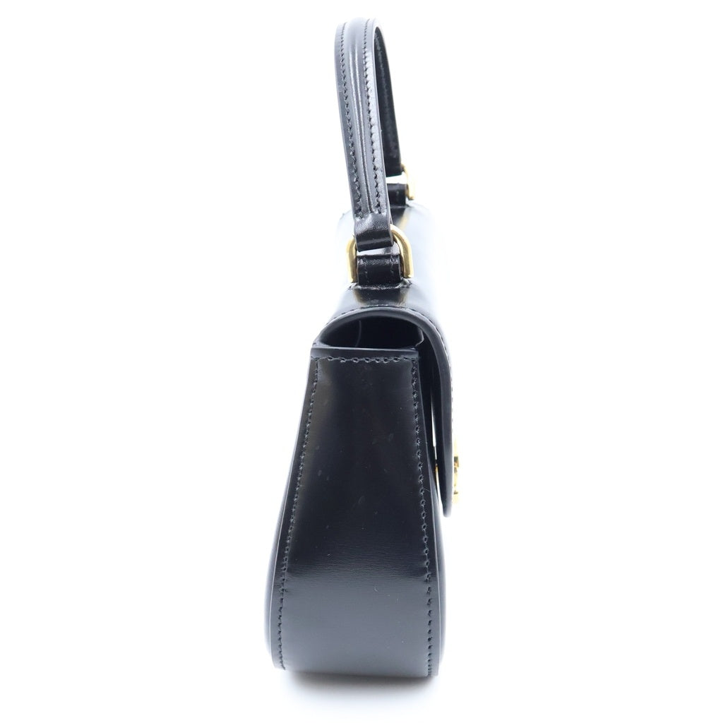 CELINE(セリーヌ) トリオンフ ティーン ローラ 2way ショルダーバッグ カーフスキン レザー ブラック レディース