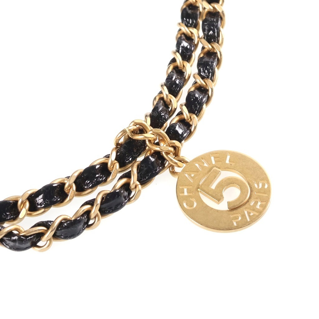 CHANEL(シャネル) ホーボー マトラッセ チェーンショルダーバッグ ブラック シャイニーカーフスキン AS3690 ゴールド金具 レディース