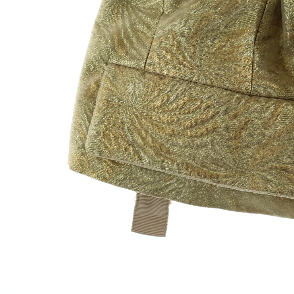 Maison Margiela(メゾンマルジェラ) 18SS Sleeveless Jacket 脱構築 ノースリーブジャケット ダブルブレスト 断ち切り 白タグ ゴールド S29FB0064 レディース