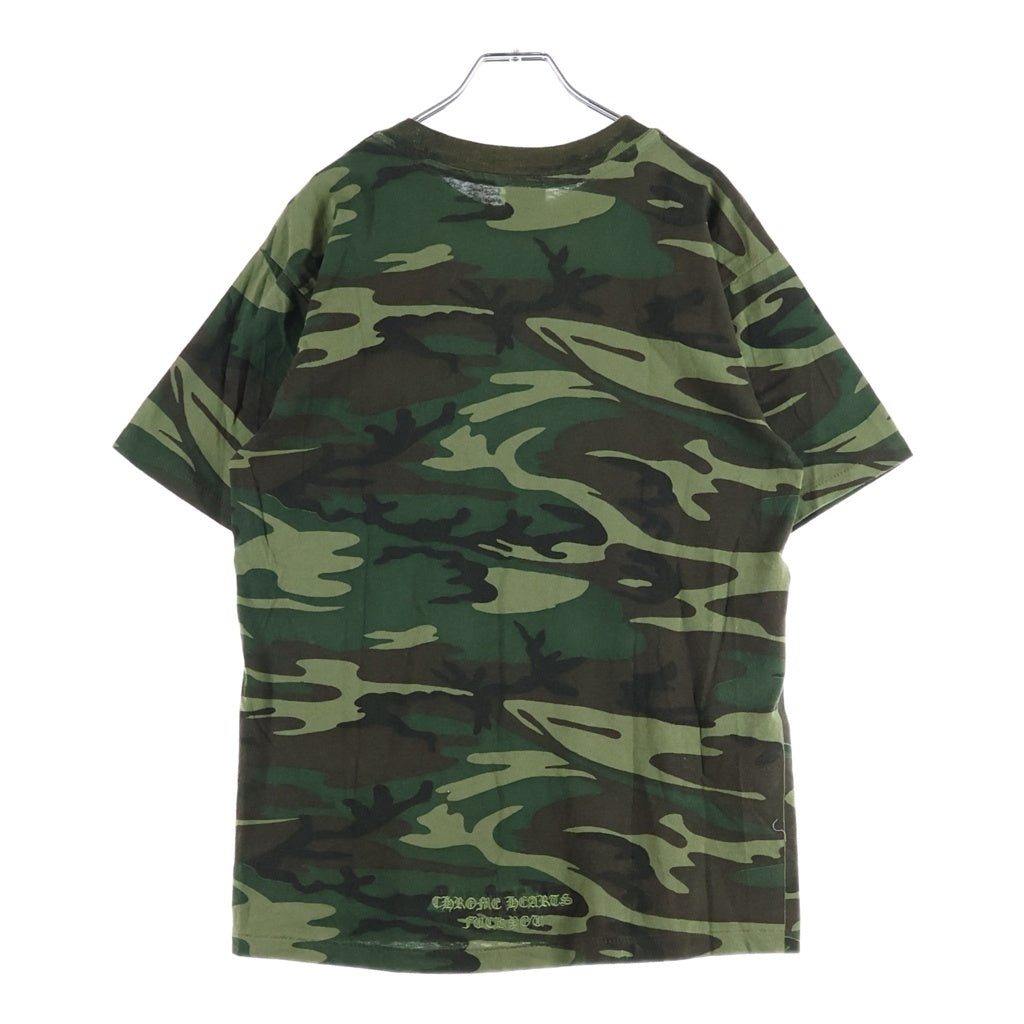 CHROME HEARTS(クロムハーツ) OLD S/S TEE オールド カモフラージュ クロス刺繍 半袖 Tシャツ カットソー #M カーキ