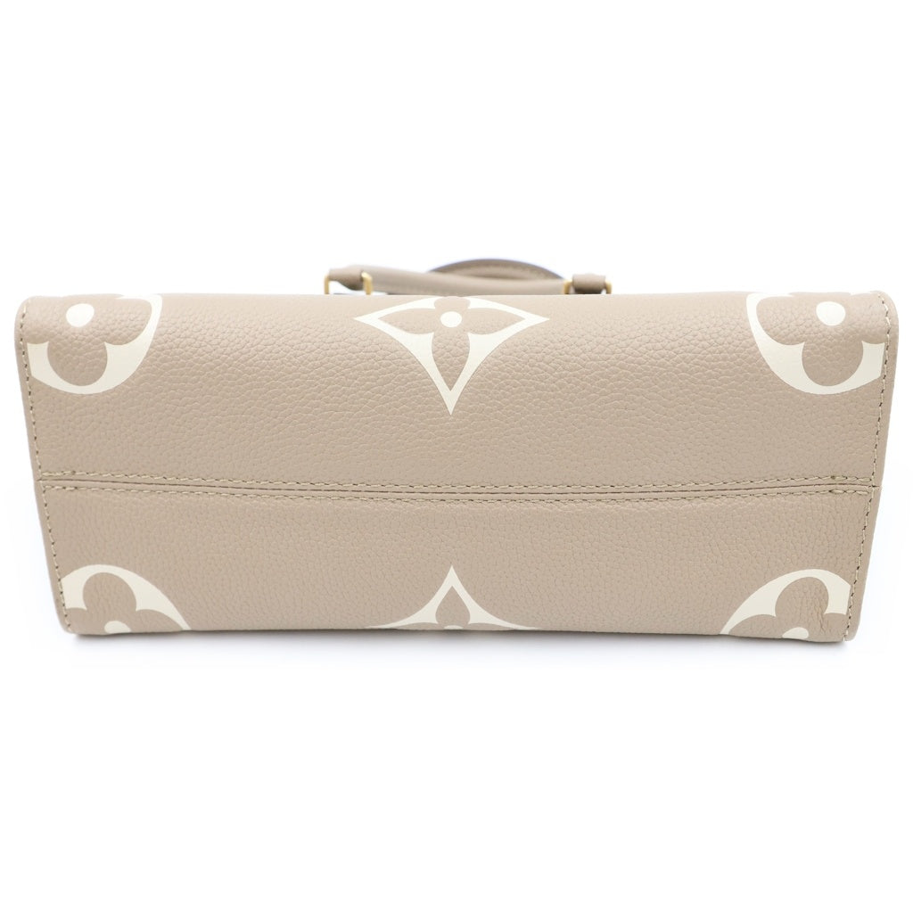 LOUIS VUITTON(ルイヴィトン) オンザゴーPM モノグラム アンプラント ハンドバック 2wayショルダー レザー トゥルトレール/クレーム M45779 レディース