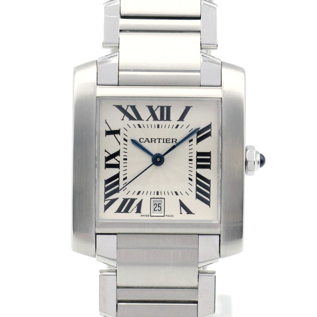 Cartier(カルティエ) タンクフランセーズ LM アイボリー文字盤 ステンレス 自動巻き SS/AT W51002Q3 腕時計