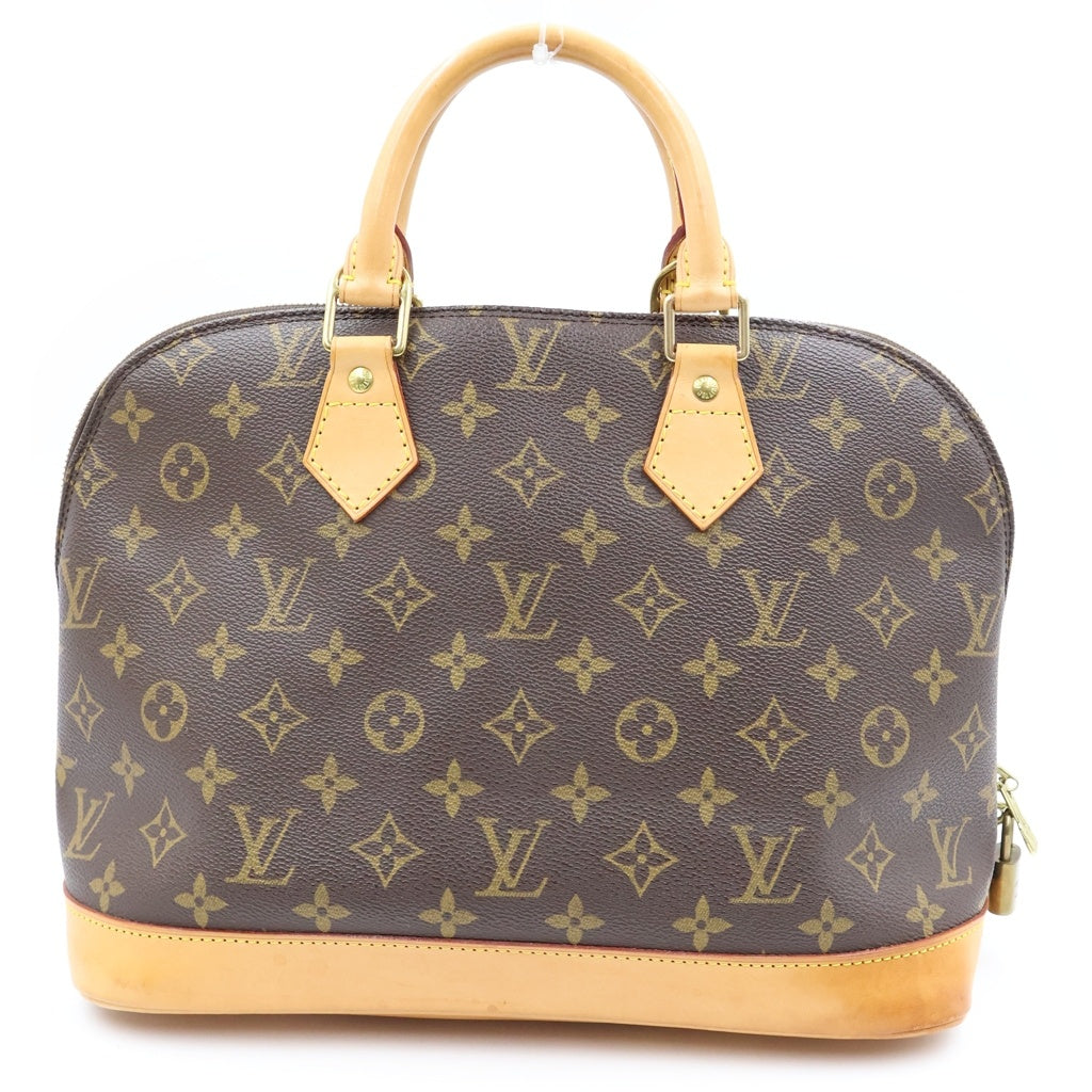 LOUIS VUITTON(ルイヴィトン) モノグラム アルマ ハンドバッグ ブラウン レザー×PVC M51130 ゴールド金具