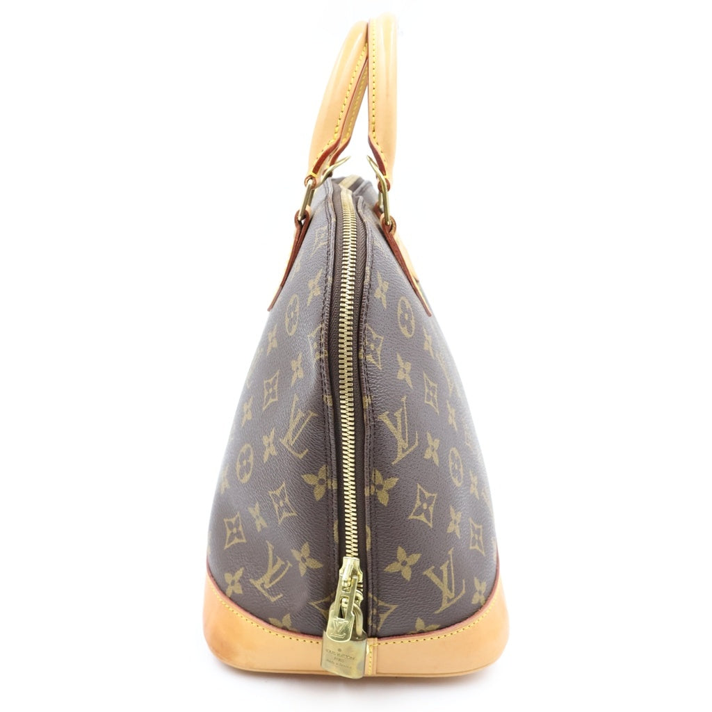 LOUIS VUITTON(ルイヴィトン) モノグラム アルマ ハンドバッグ ブラウン レザー×PVC M51130 ゴールド金具
