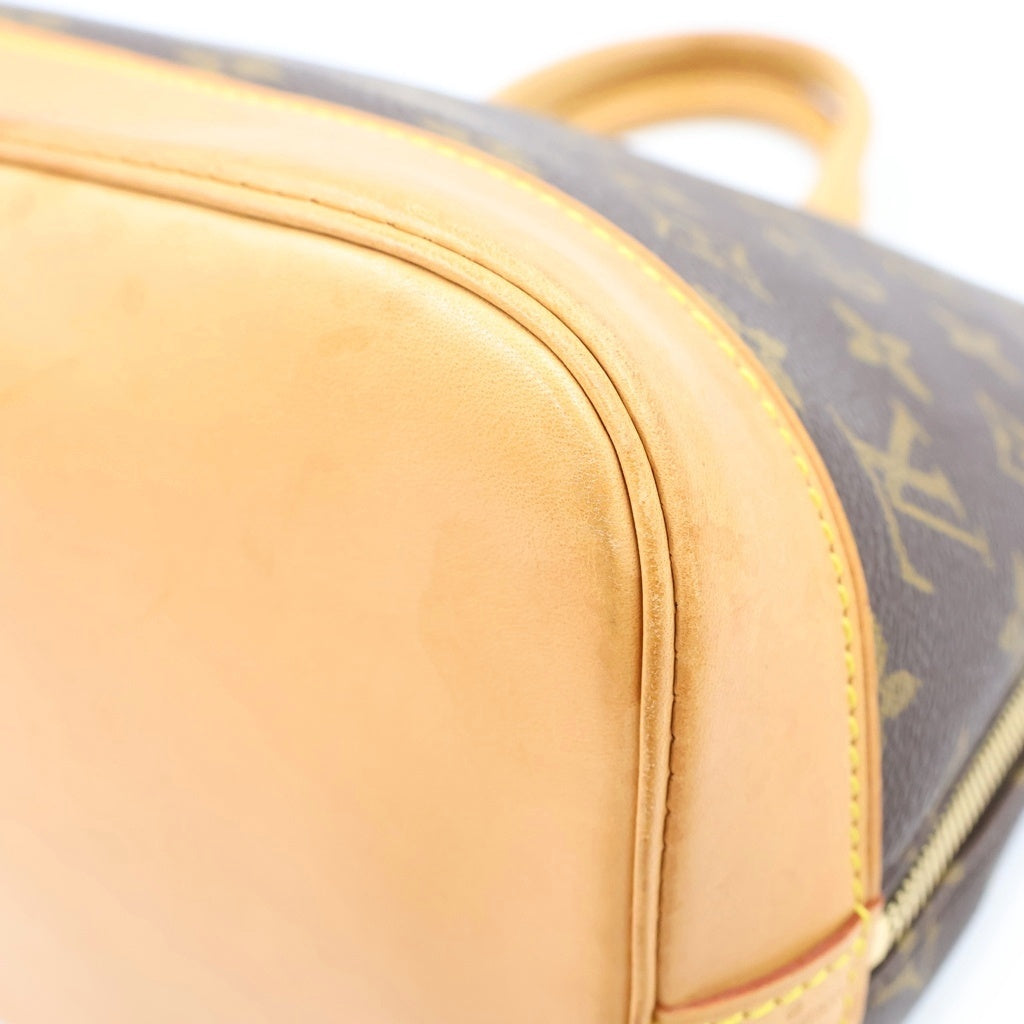 LOUIS VUITTON(ルイヴィトン) モノグラム アルマ ハンドバッグ ブラウン レザー×PVC M51130 ゴールド金具