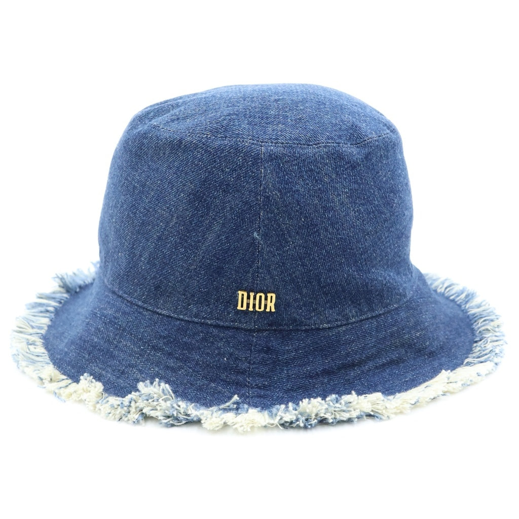 DIOR(ディオール) バケットハット ロゴ デニム ブルー