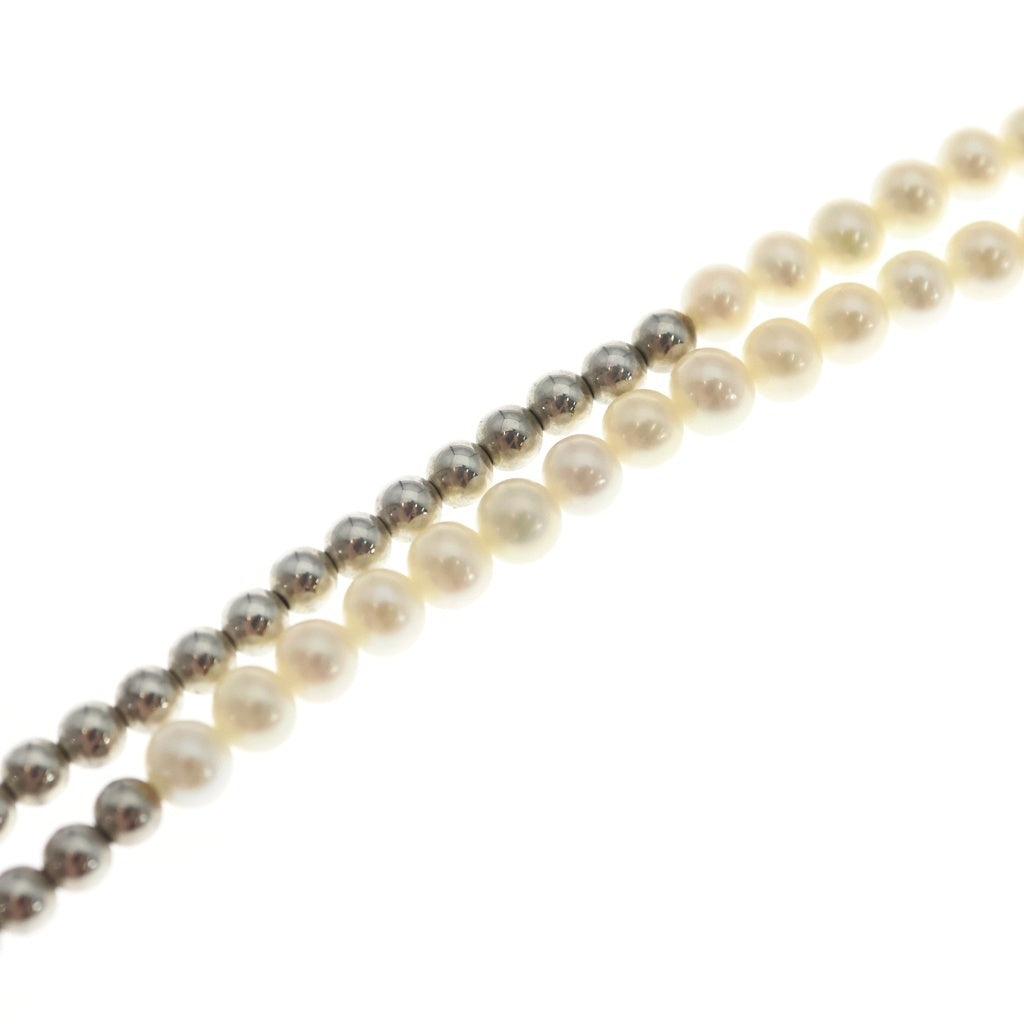 TIFFANY & Co.(ティファニー) リターン トゥ ティファニー ラップ フレッシュ ウォーター パール ネックレス 1PD SV925 シルバー レディース