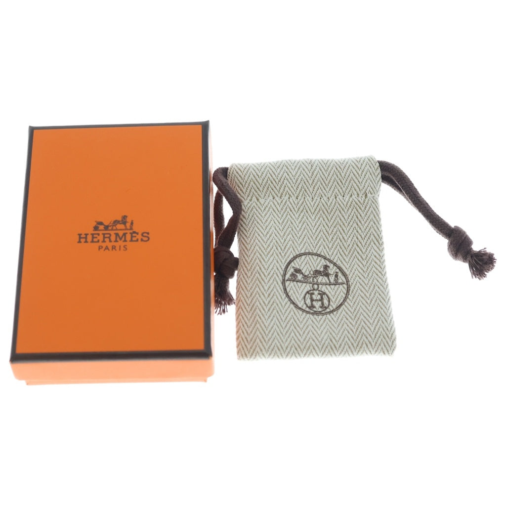 HERMES(エルメス) オランプPM ピアス ブラック×ゴールド レディース