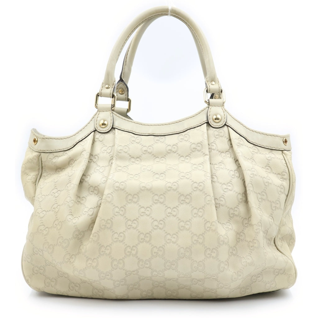 GUCCI(グッチ) グッチシマ スーキー トートバッグ ハンドバッグ ベージュ 211944 レディース