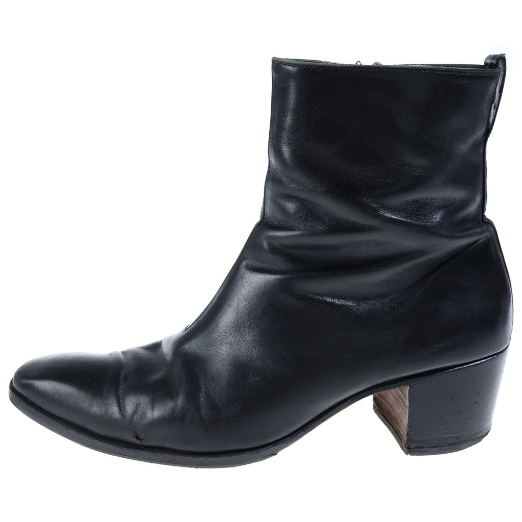 Yves Saint Laurent rive gauche(イヴサンローランリヴゴーシュ) ジョニー ソフトレザー ヒールブーツ ブラック
