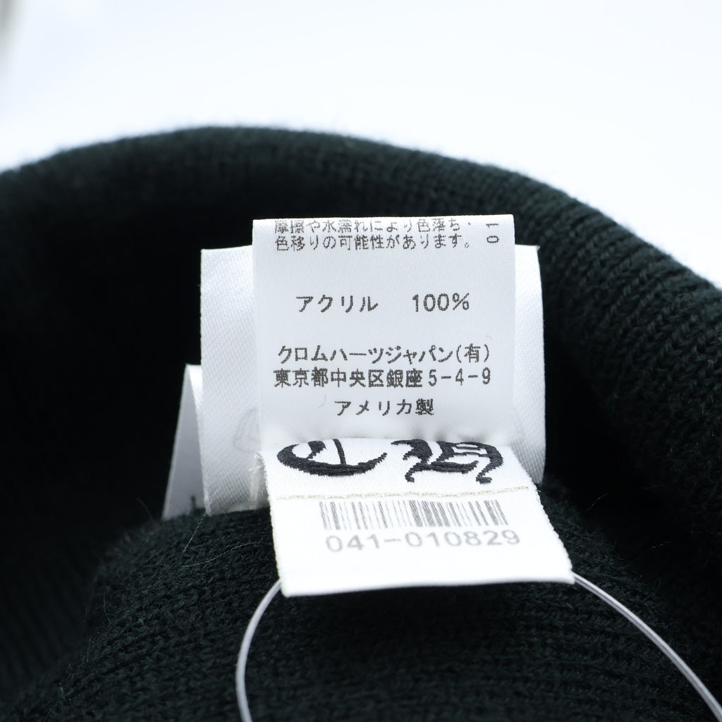 CHROME HEARTS(クロムハーツ) WATCH CAP CHプラス ロゴ刺繍 ワッチキャップ ニット 帽子 ビーニー ブラック