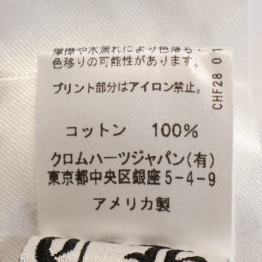 CHROME HEARTS(クロムハーツ) ホースシュー ロゴ ポケット Tシャツ カットソー ホワイト #XL