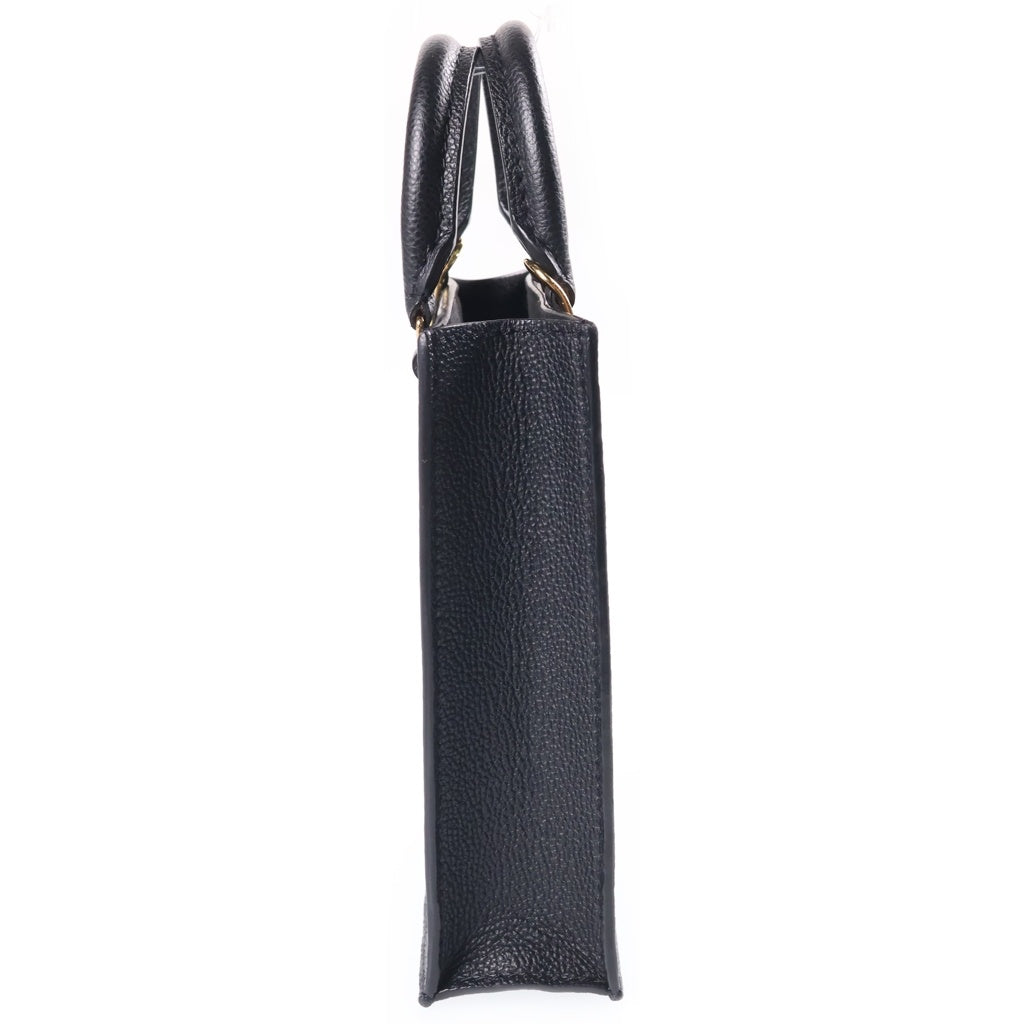 LOUIS VUITTON(ルイヴィトン) モノグラム アンプラント プティット サックプラ レザー 2WAY ハンド ショルダーバッグ ゴールド金具 ブラック M80478 レディース