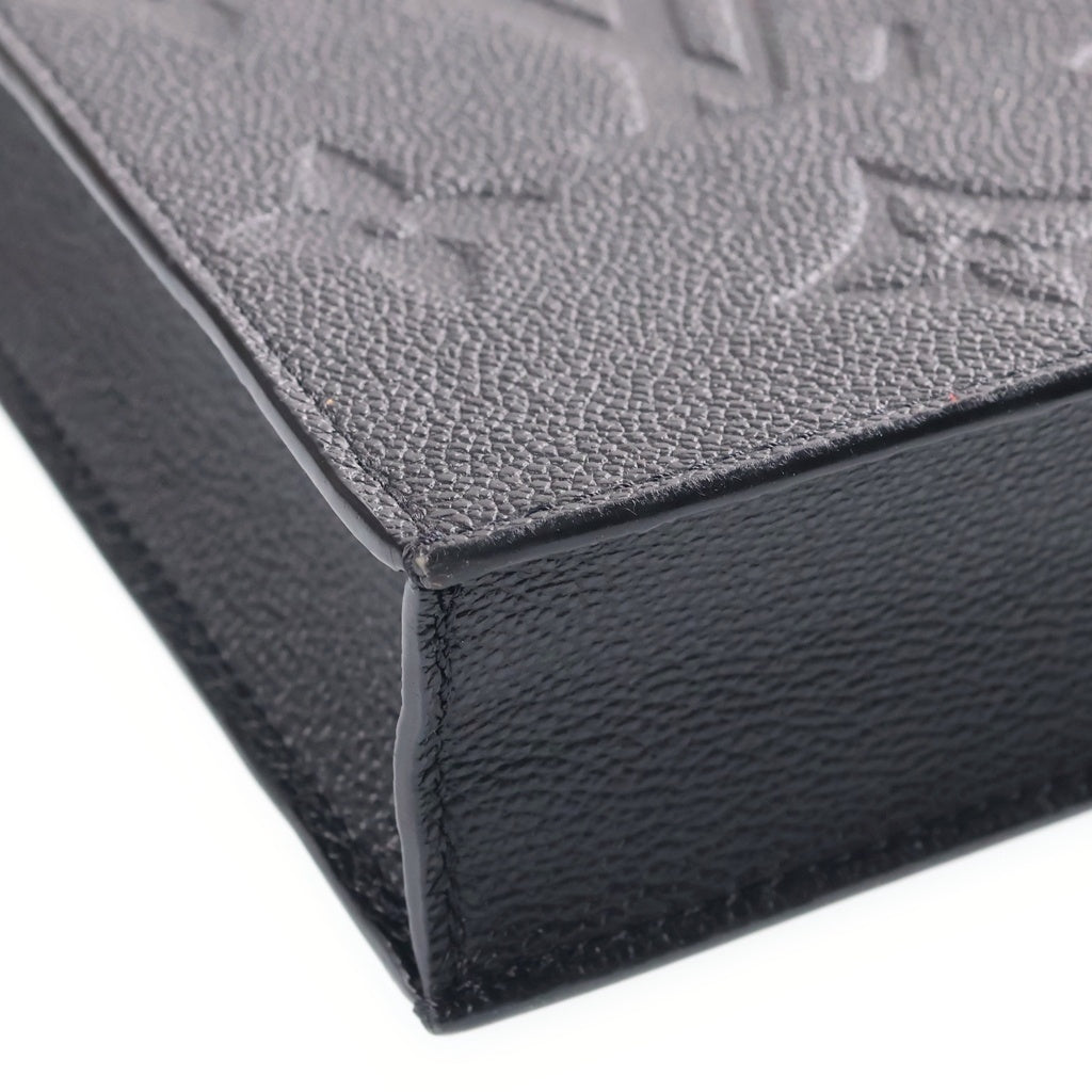 LOUIS VUITTON(ルイヴィトン) モノグラム アンプラント プティット サックプラ レザー 2WAY ハンド ショルダーバッグ ゴールド金具 ブラック M80478 レディース