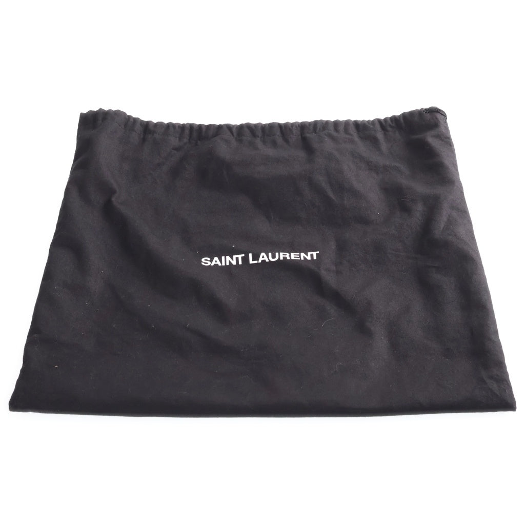 SAINT LAURENT PARIS(サンローランパリ) ニキ ラフィア×レザー チェーンショルダーバッグ かごバッグ ブラウン/ベージュ 620329 レディース