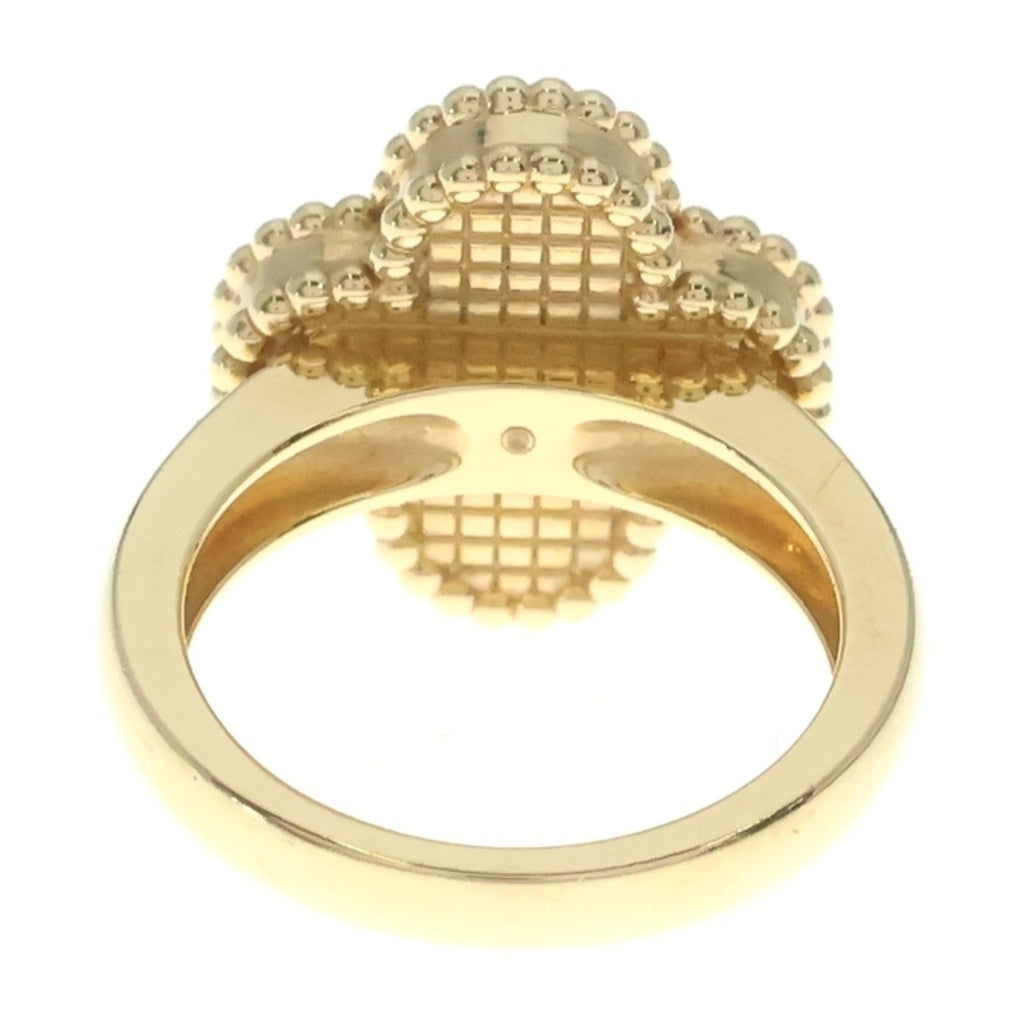 Van Cleef & Arpels(ヴァンクリーフアンドアーペル) ヴィンテージアルハンブラ オニキス 1Pダイヤ リング イエローゴールド×ブラック Au750YG #47 VCARA41047 レディース