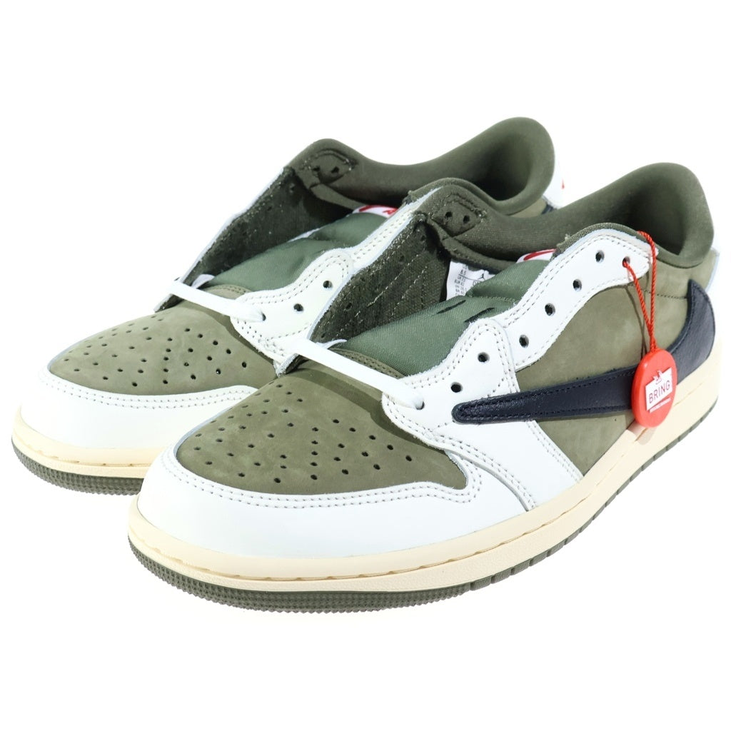 NIKE(ナイキ) ×TRAVIS SCOTT JORDAN1 LOW OG SP REVERSE OLIVE エアジョーダン1 ローカットスニーカー US8.5/26.5cm DM7866