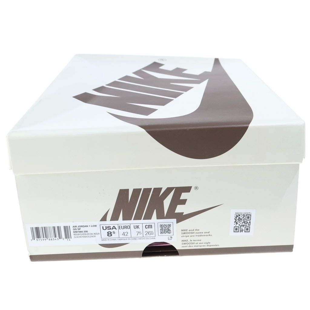 NIKE(ナイキ) ×TRAVIS SCOTT JORDAN1 LOW OG SP REVERSE OLIVE エアジョーダン1 ローカットスニーカー US8.5/26.5cm DM7866