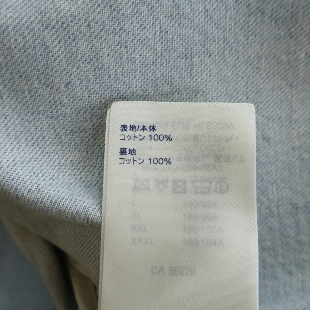 LOUIS VUITTON(ルイヴィトン) DENIM SS SHIRT DNA デニムショートスリーブシャツ コットン 半袖 シャツジャケット #S ブルー RM212Q EU6 HLS50W