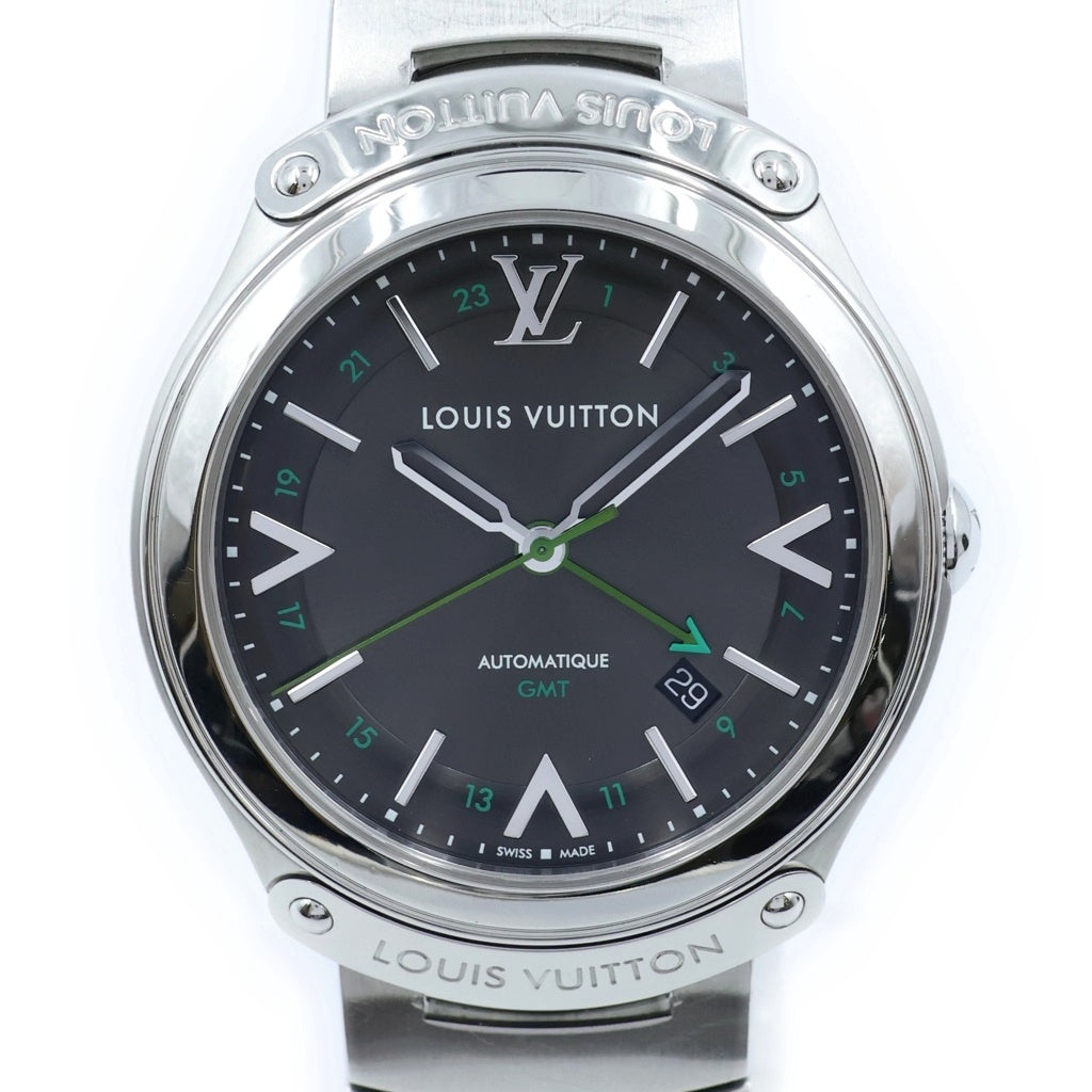 LOUIS VUITTON(ルイヴィトン) フィフティ・ファイブ GMT アントラシット グレー文字盤 SS/AT ステンレス オートマ 自動巻き 腕時計 Q6D300
