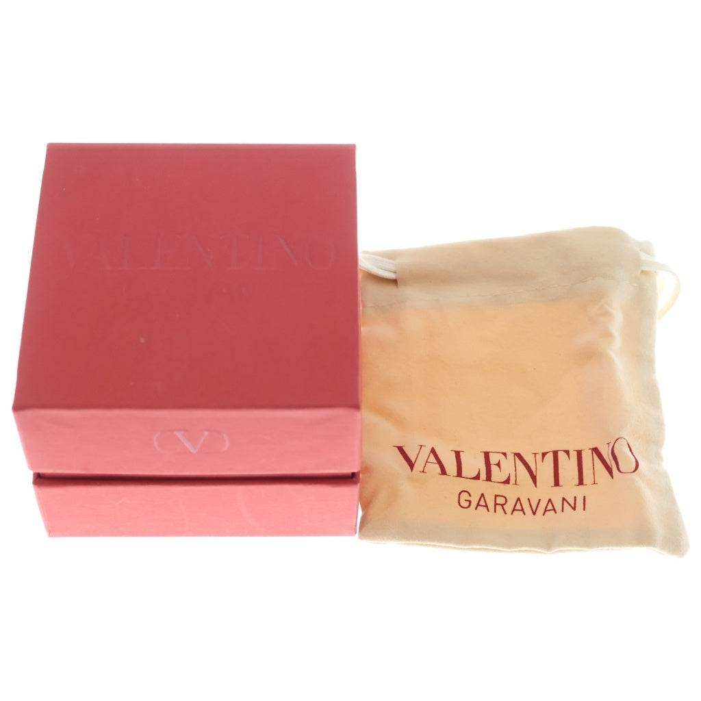VALENTINO GARAVANI(ヴァレンチノガラヴァーニ) カラヴァーニ ロックスタッズピアス ホワイト×ゴールド レディース
