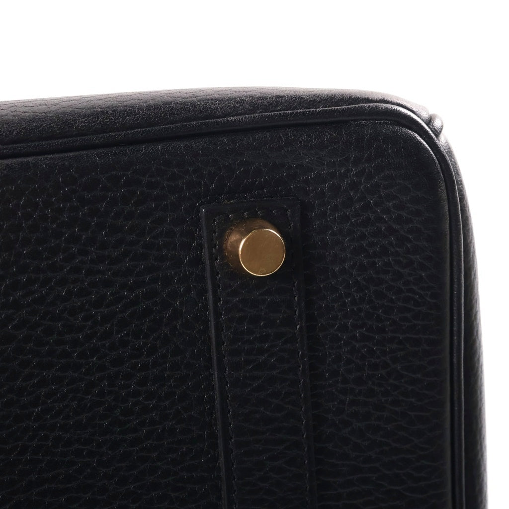 HERMES(エルメス) バーキン35 ハンドバッグ ブラックアルデンヌ ゴールド金具 □F刻印 レディース