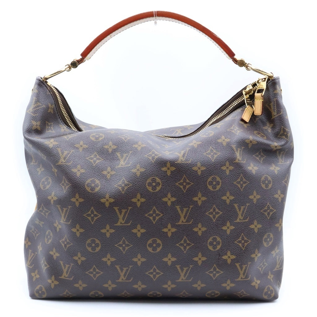 LOUIS VUITTON(ルイヴィトン) モノグラム シュリPM ハンドバッグ ワンショルダーバッグ ブラウン レザー×PVC M40586 ゴールド金具 レディース