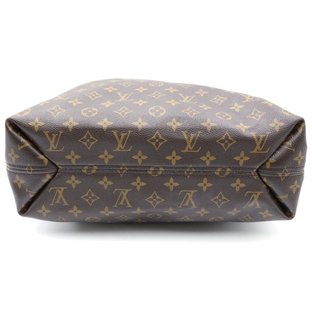 LOUIS VUITTON(ルイヴィトン) モノグラム シュリPM ハンドバッグ ワンショルダーバッグ ブラウン レザー×PVC M40586 ゴールド金具 レディース