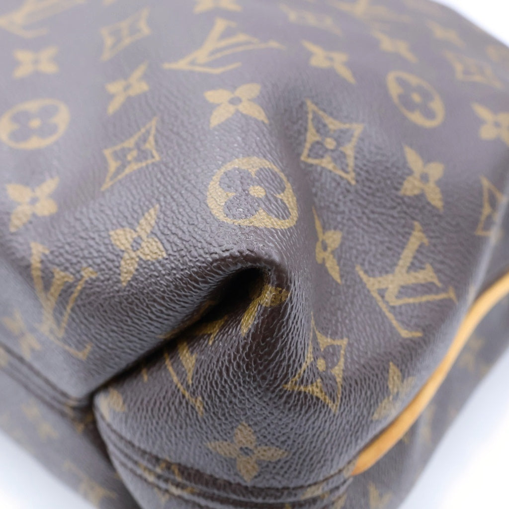 LOUIS VUITTON(ルイヴィトン) モノグラム シュリPM ハンドバッグ ワンショルダーバッグ ブラウン レザー×PVC M40586 ゴールド金具 レディース