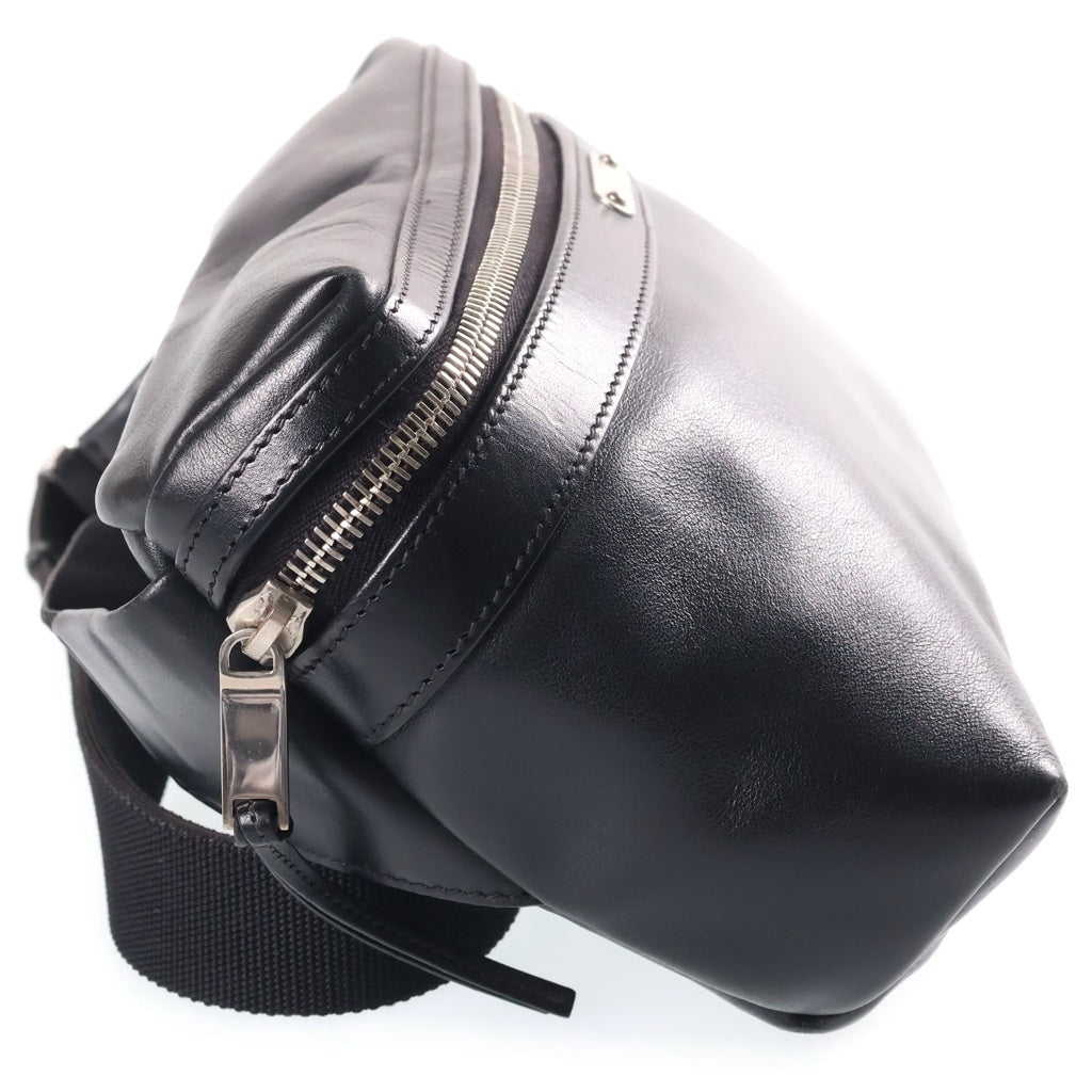 SAINT LAURENT PARIS(サンローランパリ) メッセンジャーバッグ ショルダーバッグ ボディバッグ ブラック レザー 505973 シルバー金具