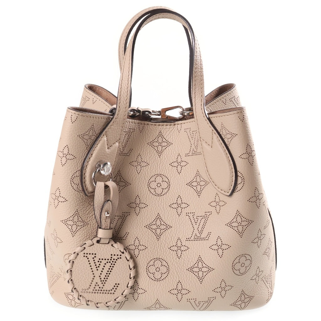 LOUIS VUITTON(ルイヴィトン) モノグラムマヒナ ブロッサムPM 2WAYハンドバッグ ショルダーバッグ ベージュ レザー M21849 シルバー金具 レディース