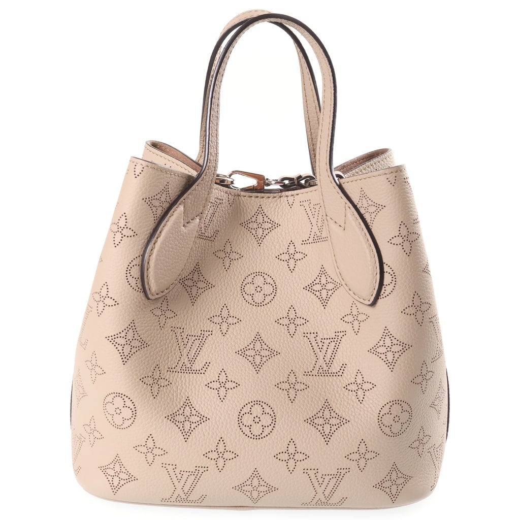 LOUIS VUITTON(ルイヴィトン) モノグラムマヒナ ブロッサムPM 2WAYハンドバッグ ショルダーバッグ ベージュ レザー M21849 シルバー金具 レディース