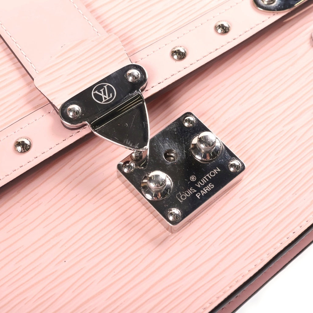 LOUIS VUITTON(ルイヴィトン) エピ ポルトフォイユ トランク ローズバレリーヌ チェーンショルダーバッグ ピンク レザー M67508 シルバー金具 レディース