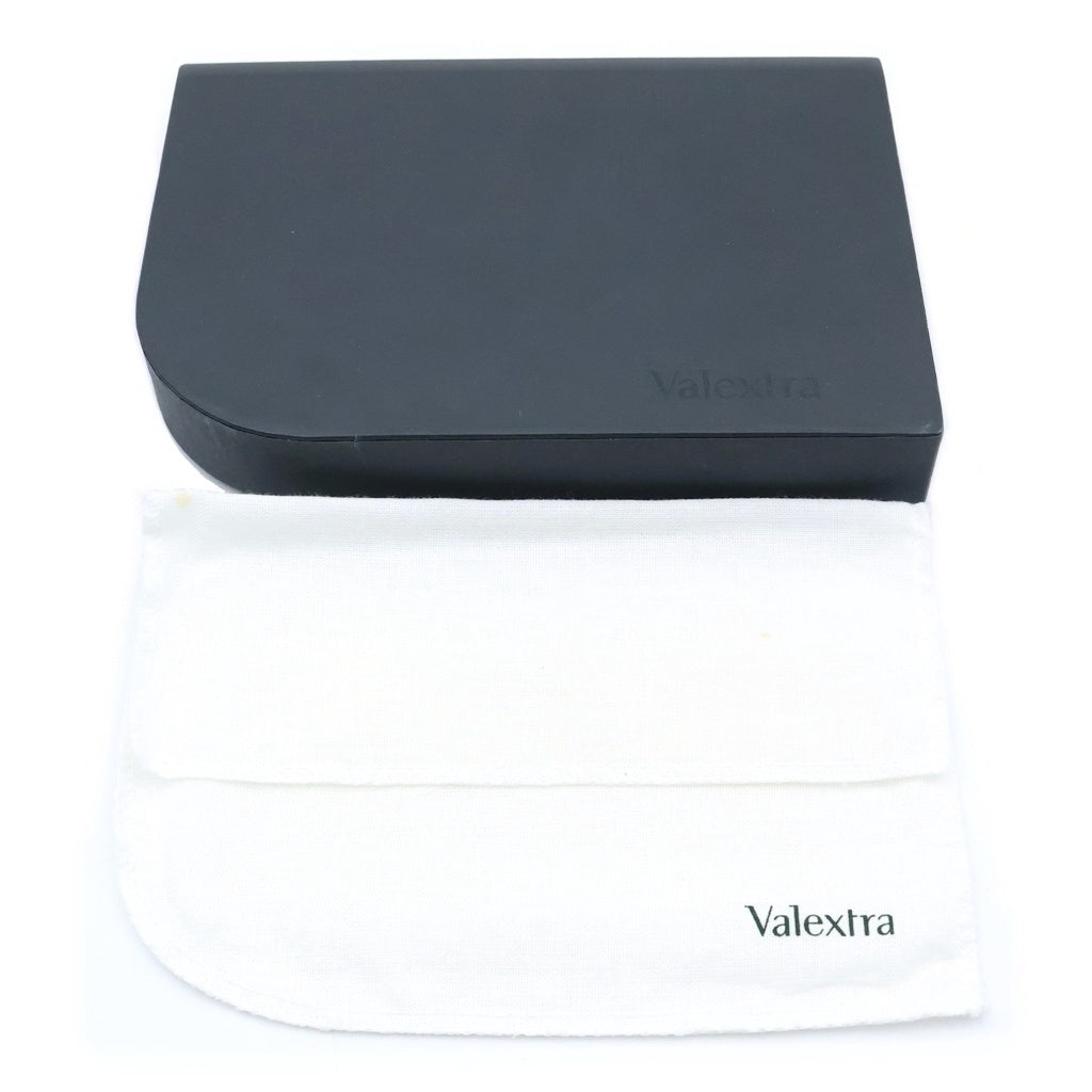 Valextra(ヴァレクストラ) ロゴ カードケース 青 レザー VT50A3023N