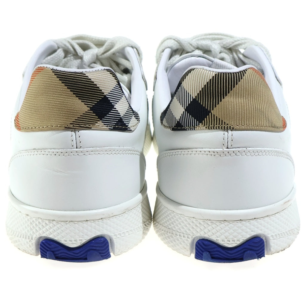 BURBERRY(バーバリー) terrace' チェックプリント入りブレンドツイルレースアップスニーカー