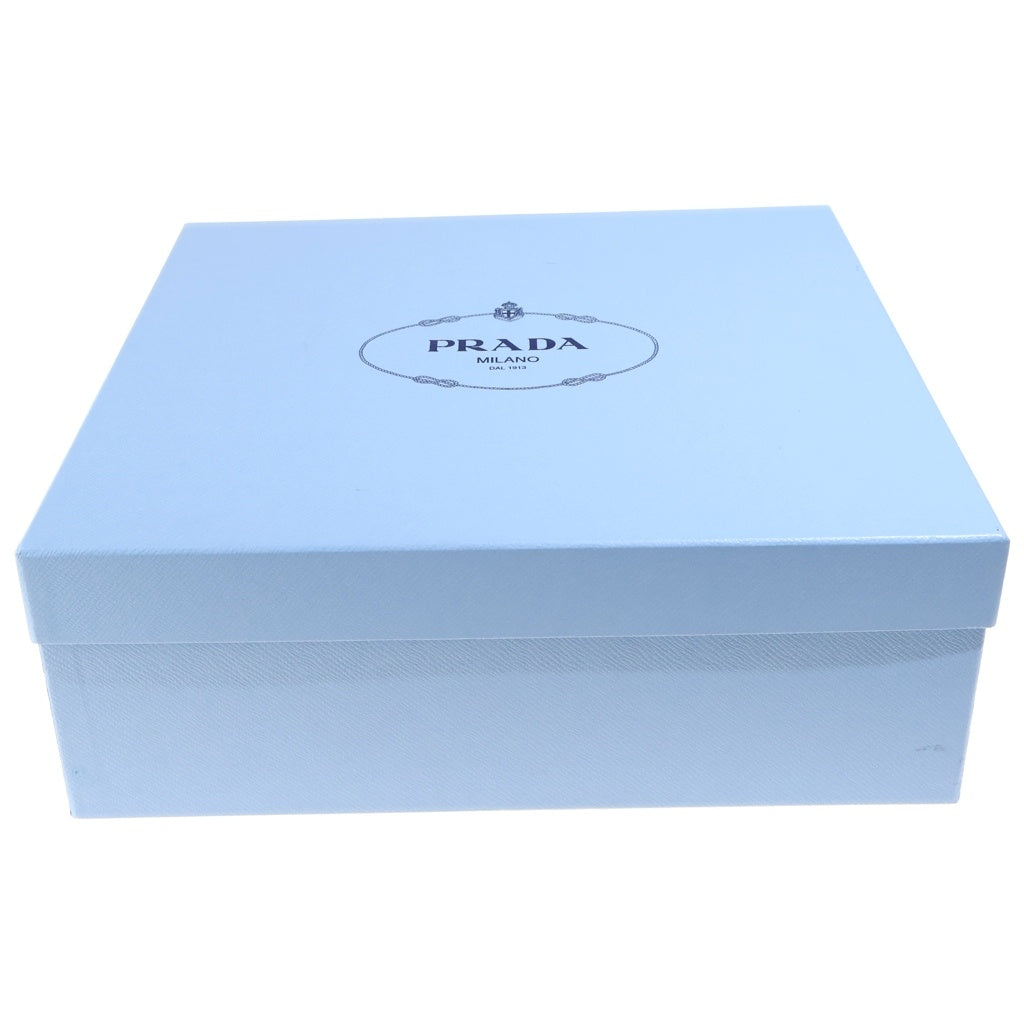 PRADA(プラダ) サイドジップ ヒールブーツ ブラック レザー レディース
