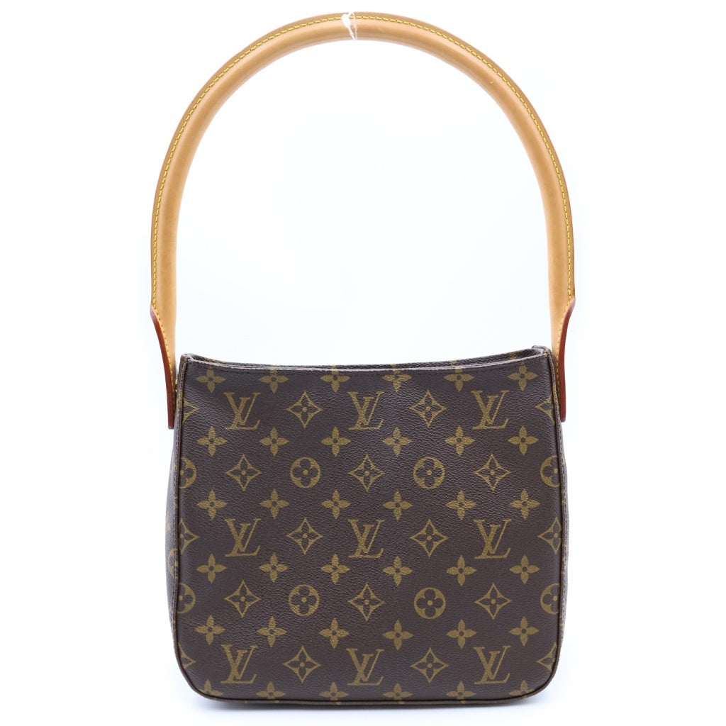 LOUIS VUITTON(ルイヴィトン) モノグラム ルーピングMM PVC レザー ワンショルダーバッグ ブラウン M51146 レディース